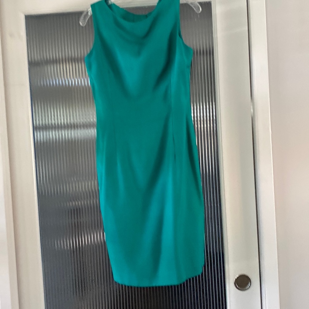 Gillian vintage turquoise- green sheath dress